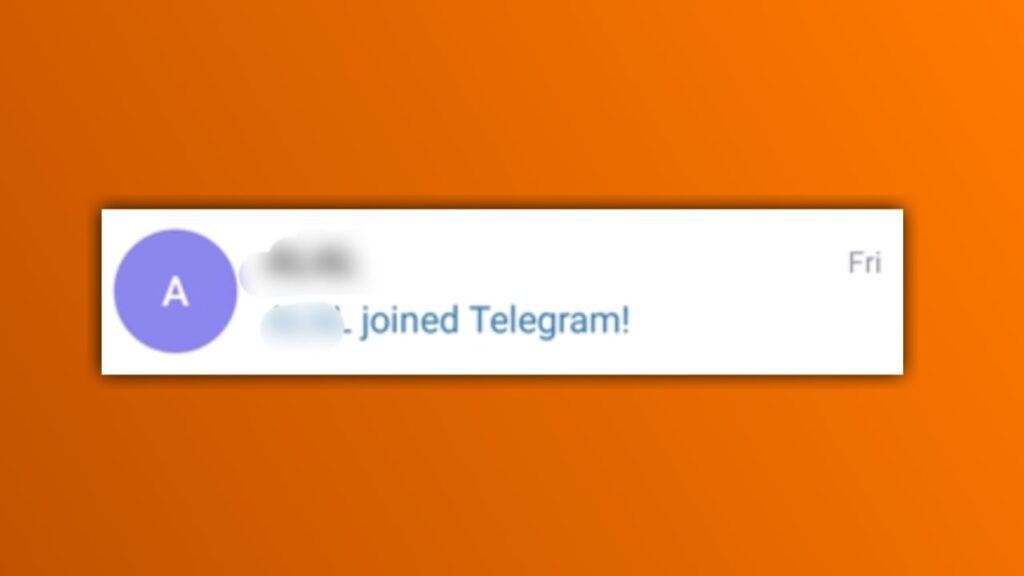 Why do i get notified when someone joins telegram