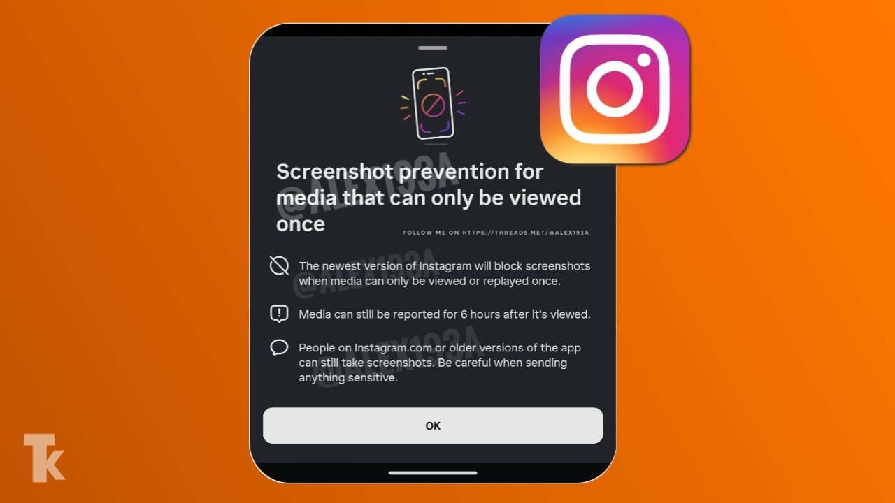 Instagram continues working to block chat Screenshot