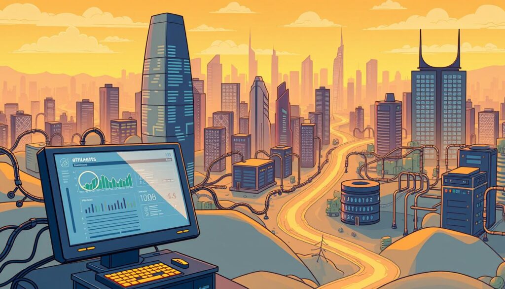 A data-driven landscape with a solid foundation of interconnected data sources, analytics, and AI-powered personalization algorithms. In the foreground, a futuristic control panel displays real-time insights and personalization settings. The middle ground features various data pipelines, databases, and machine learning models working in harmony. In the background, a cityscape of skyscrapers symbolizes the scale and complexity of the personalization ecosystem. The scene is illuminated by a warm, ambient lighting that creates a sense of technological sophistication and efficiency. The overall mood conveys the importance of building a robust, scalable, and adaptive data foundation to power personalized experiences.