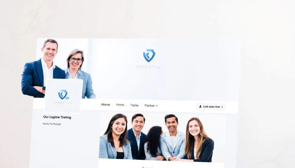 A modern, professional-looking Facebook business page with a clean, minimal design. The foreground features a large cover image showcasing a team of smiling, diverse business professionals, conveying a sense of collaboration and community. The middle ground displays the business's name, logo, and a concise, impactful tagline in a sleek, legible typography. The background is a soft, neutral color palette with subtle textures, creating a polished, sophisticated atmosphere. The lighting is natural and evenly distributed, highlighting the page's key elements. The camera angle is slightly elevated, giving the viewer a sense of authority and trust in the business's online presence. A modern, professional-looking Facebook business page with a clean, minimal design. The foreground features a large cover image showcasing a team of smiling, diverse business professionals, conveying a sense of collaboration and community. The middle ground displays the business's name, logo, and a concise, impactful tagline in a sleek, legible typography. The background is a soft, neutral color palette with subtle textures, creating a polished, sophisticated atmosphere. The lighting is natural and evenly distributed, highlighting the page's key elements. The camera angle is slightly elevated, giving the viewer a sense of authority and trust in the business's online presence.