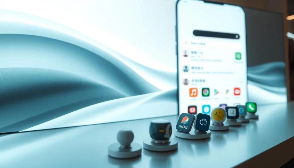 A sleek, modern WeChat super app interface