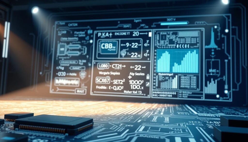 A sleek, modern technological backdrop showcasing the foundations of video optimization. In the foreground, intricate circuit boards and microchips symbolize the core hardware components. In the middle ground, detailed diagrams and equations illustrate the principles of video compression, encoding, and streaming. The background features a dynamic, holographic display of data visualizations, representing the efficient delivery of optimized video content. Soft, directional lighting illuminates the scene, creating a sense of depth and emphasizing the technical elegance. The overall atmosphere conveys a balance of complexity and streamlined functionality, reflecting the "Technical foundations: formats, compression, and efficient delivery" theme.