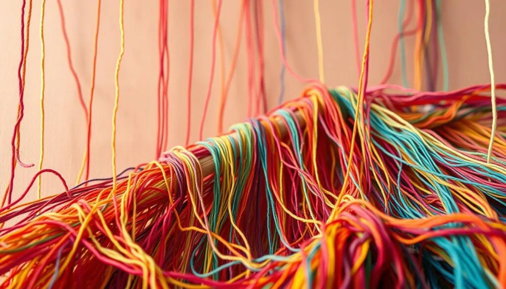 A vibrant array of colorful threads, intertwined and cascading against a backdrop of soft, muted tones. The foreground showcases a tapestry of intricate textures, with strands of varying thickness and hues weaving together to create a captivating visual symphony. In the middle ground, the threads form intricate patterns, suggesting a sense of order and purpose, while the background remains subtly out of focus, allowing the central elements to take center stage. The lighting is warm and natural, casting a gentle glow that enhances the richness of the colors and the depth of the composition. The overall mood is one of creativity, engagement, and a sense of connection, reflecting the themes of the article's section on content strategies that drive audience engagement. A vibrant array of colorful threads, intertwined and cascading against a backdrop of soft, muted tones. The foreground showcases a tapestry of intricate textures, with strands of varying thickness and hues weaving together to create a captivating visual symphony. In the middle ground, the threads form intricate patterns, suggesting a sense of order and purpose, while the background remains subtly out of focus, allowing the central elements to take center stage. The lighting is warm and natural, casting a gentle glow that enhances the richness of the colors and the depth of the composition. The overall mood is one of creativity, engagement, and a sense of connection, reflecting the themes of the article's section on content strategies that drive audience engagement.