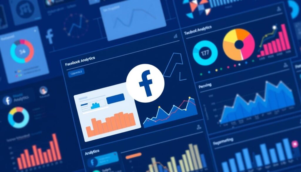 Generate an image representing Facebook Analytics