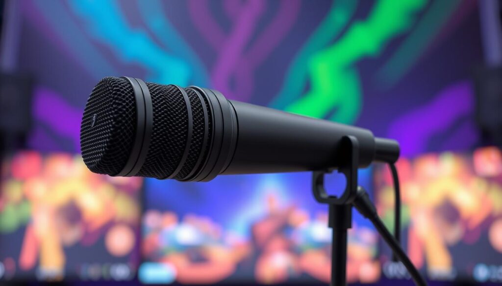 Image of a high-quality microphone for Twitch streaming